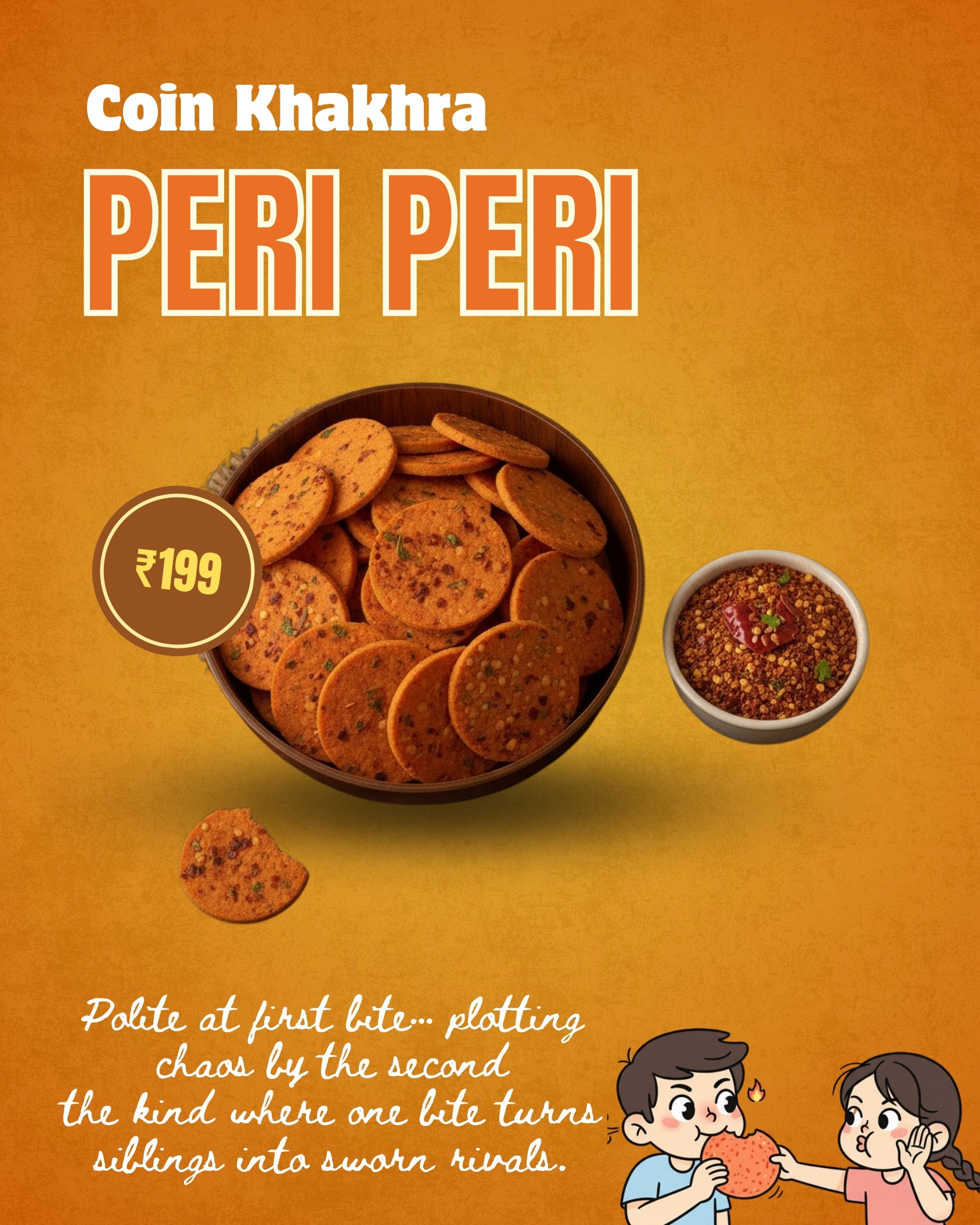 Peri Peri Coin Khakhra