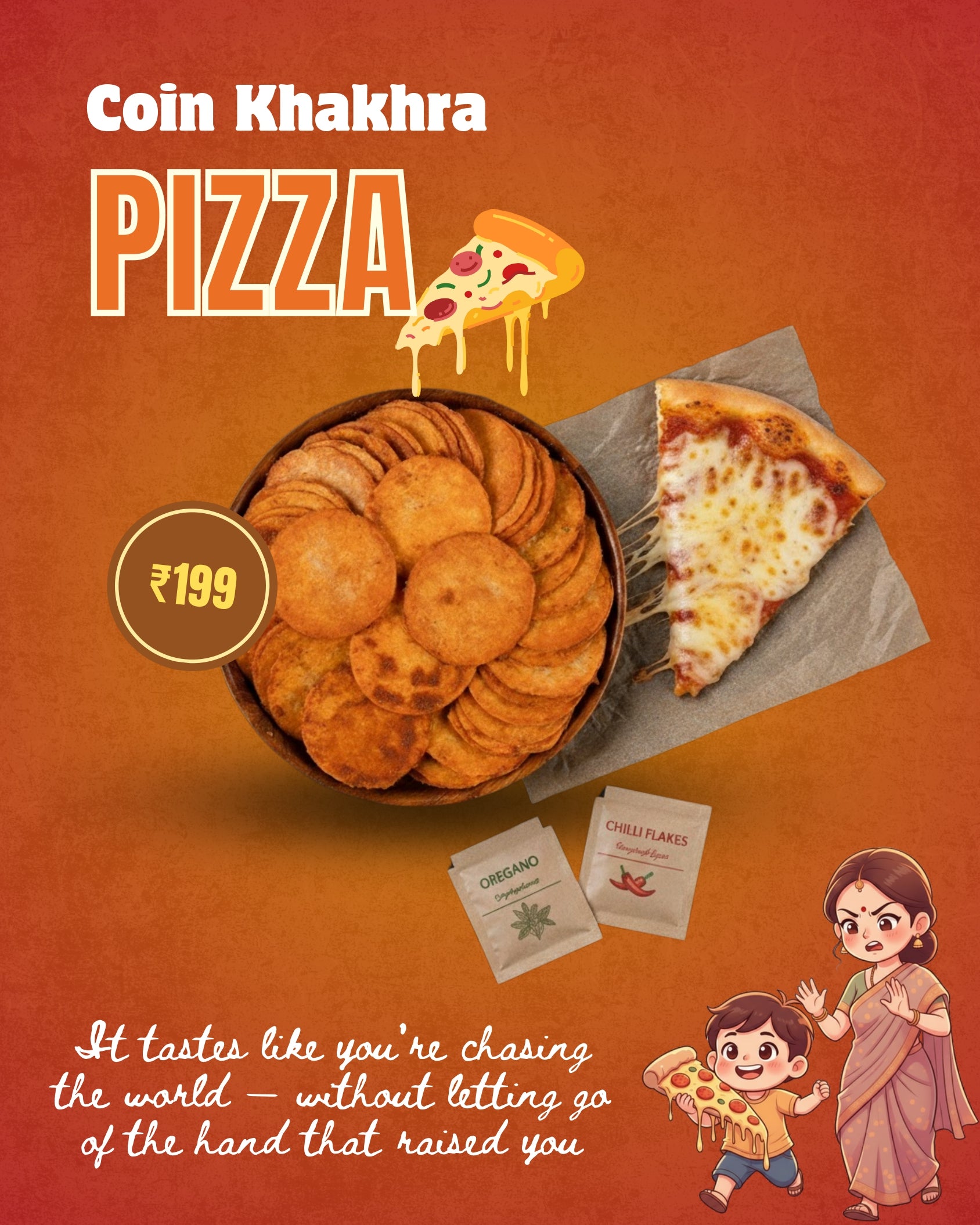 Pizza Coin Khakhra