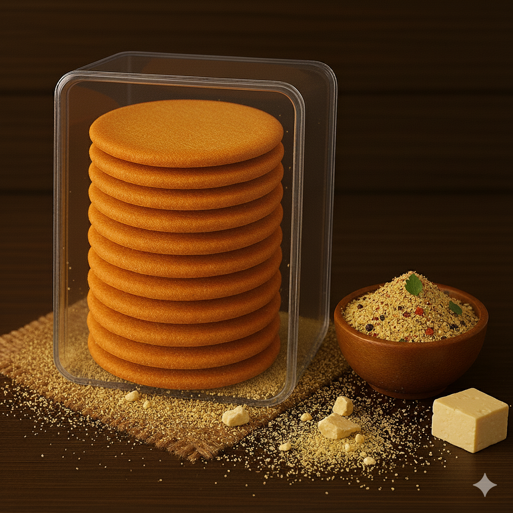 Cheese Tadka Coin Khakhra